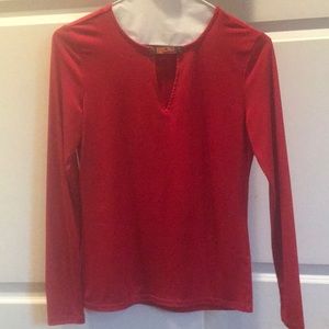 Red Holiday Blouse